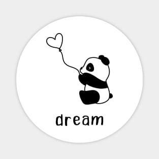 Cute Kawaii Love Panda Heart Dream Magnet